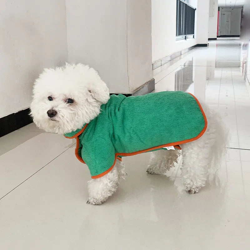 Fast-Dry Pet Bathrobe Towel