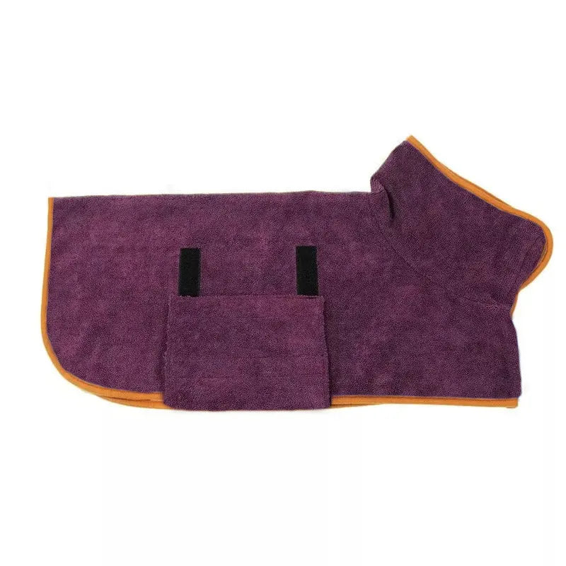 Fast-Dry Pet Bathrobe Towel