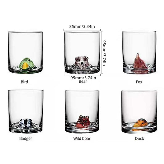 Animal-Shape Glass Cup