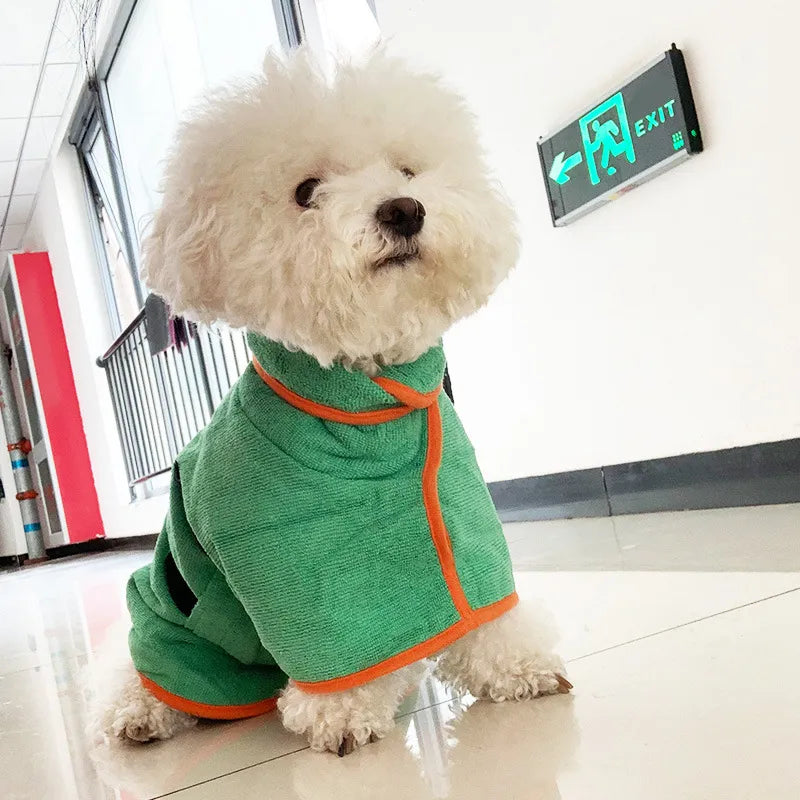 Fast-Dry Pet Bathrobe Towel